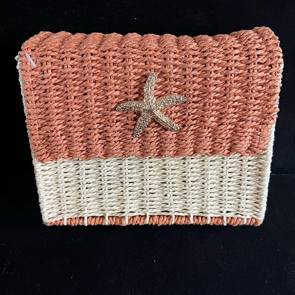 Sun 'N Sand Starfish Straw Boxy Cross Body Shoulder Bag Women’s Purse - Picture 3 of 9